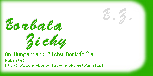 borbala zichy business card